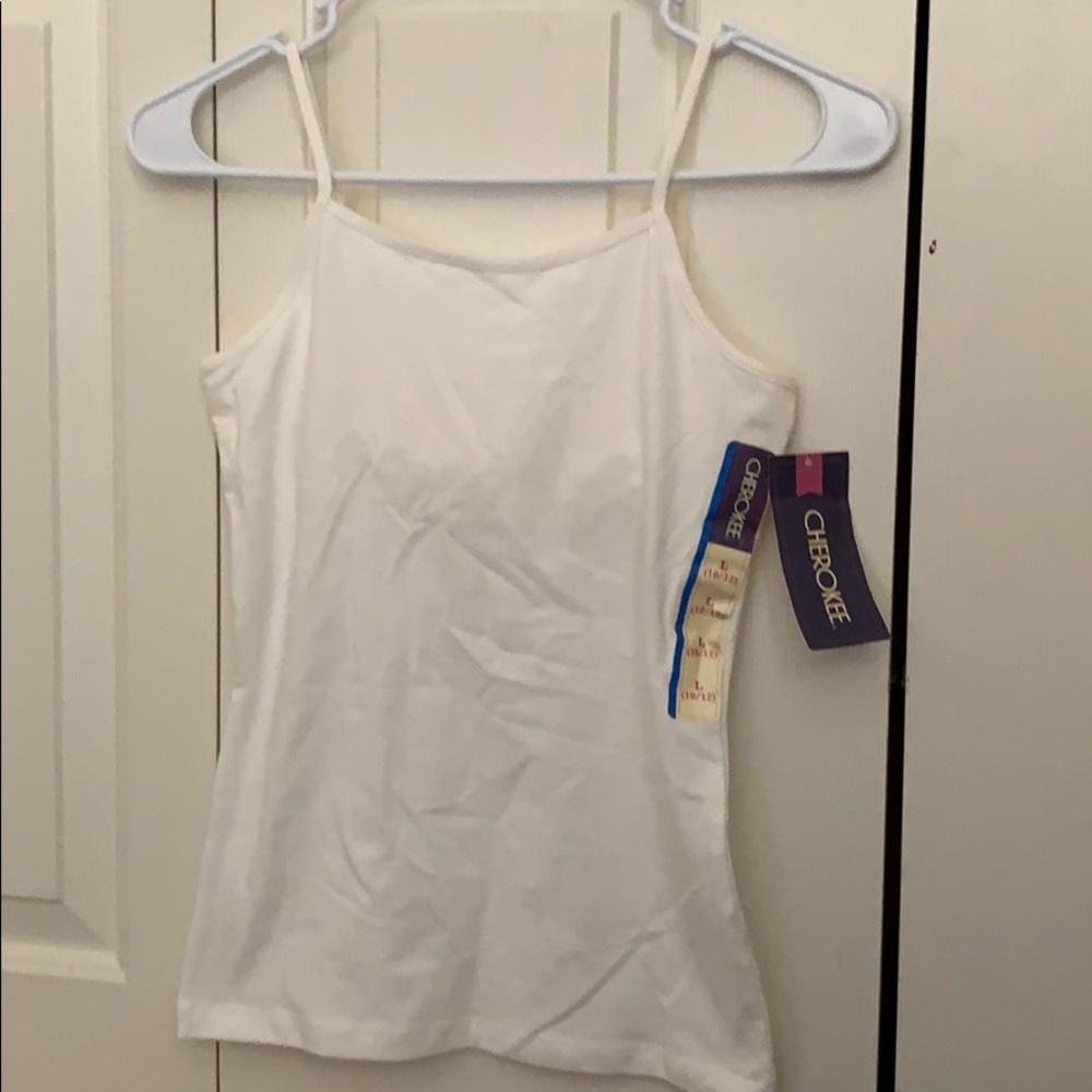 white tank top